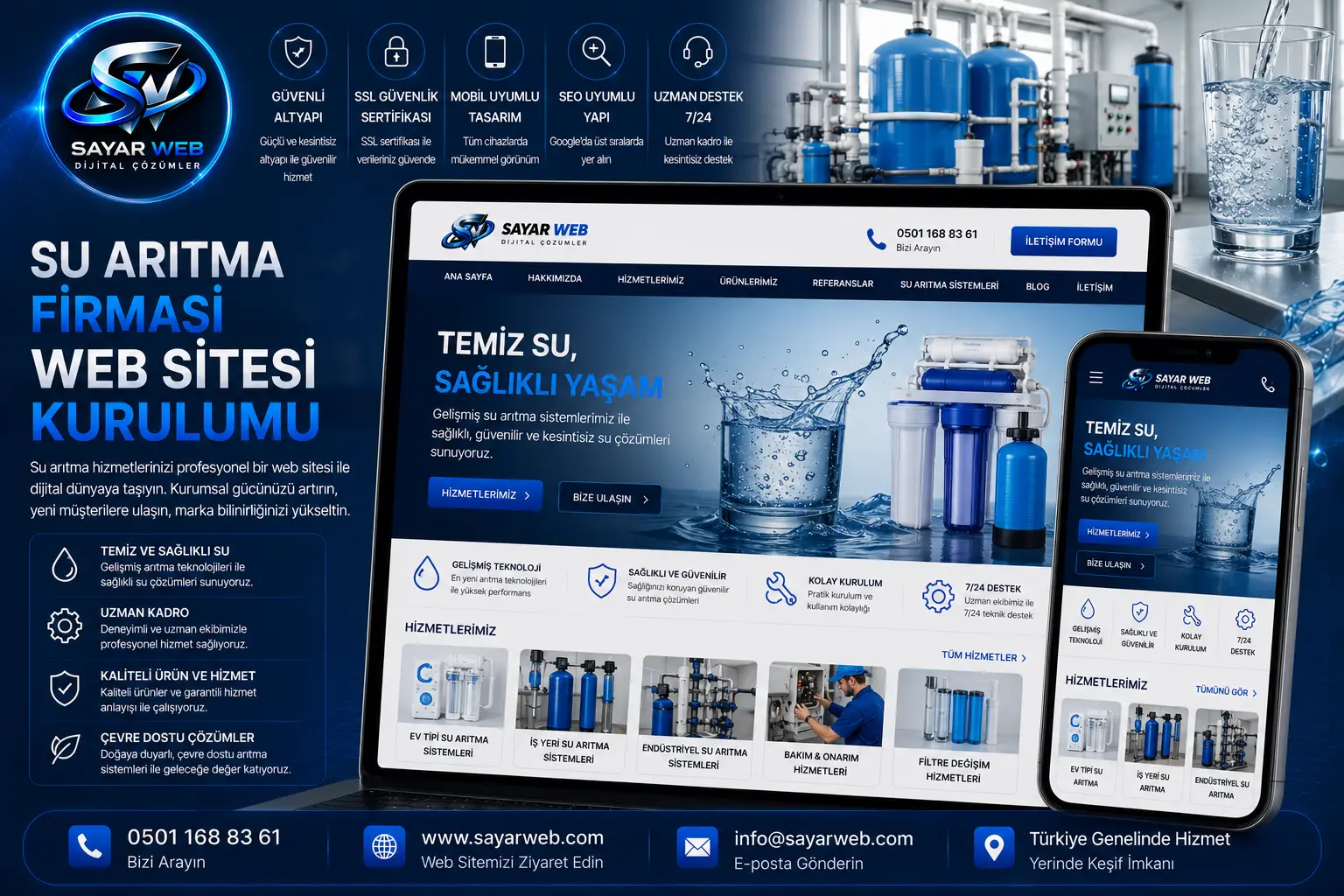 Su Arıtma Firması Web Sitesi Kurulumu