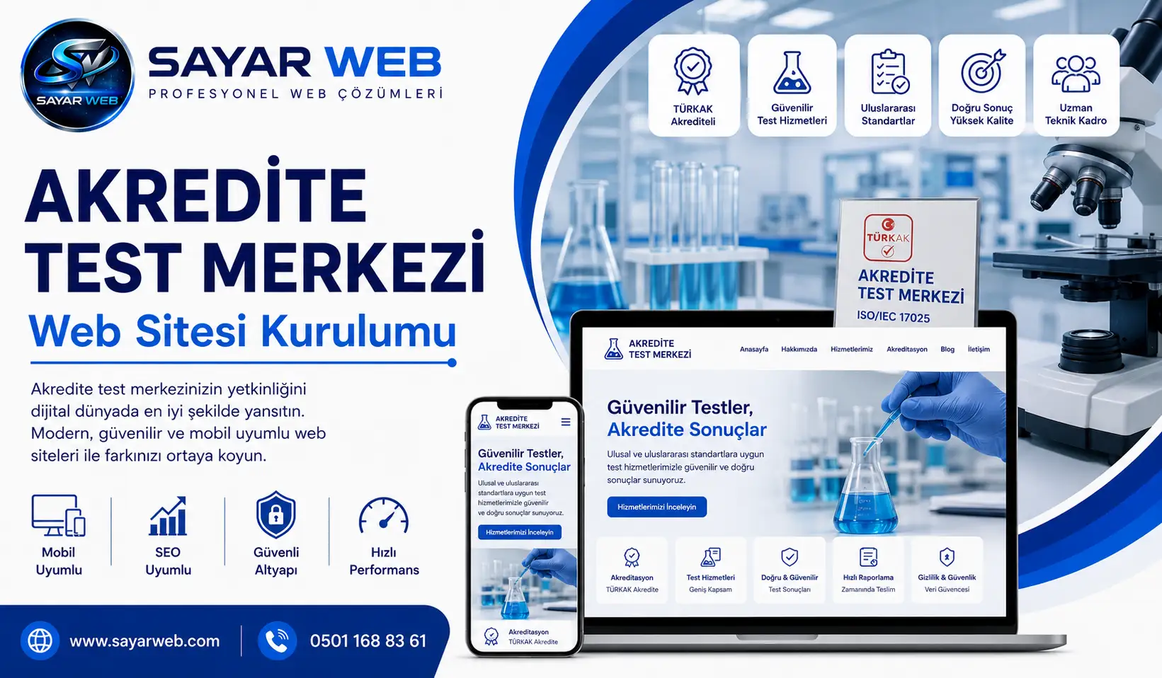 Akredite Test Merkezi Web Sitesi Kurulumu
