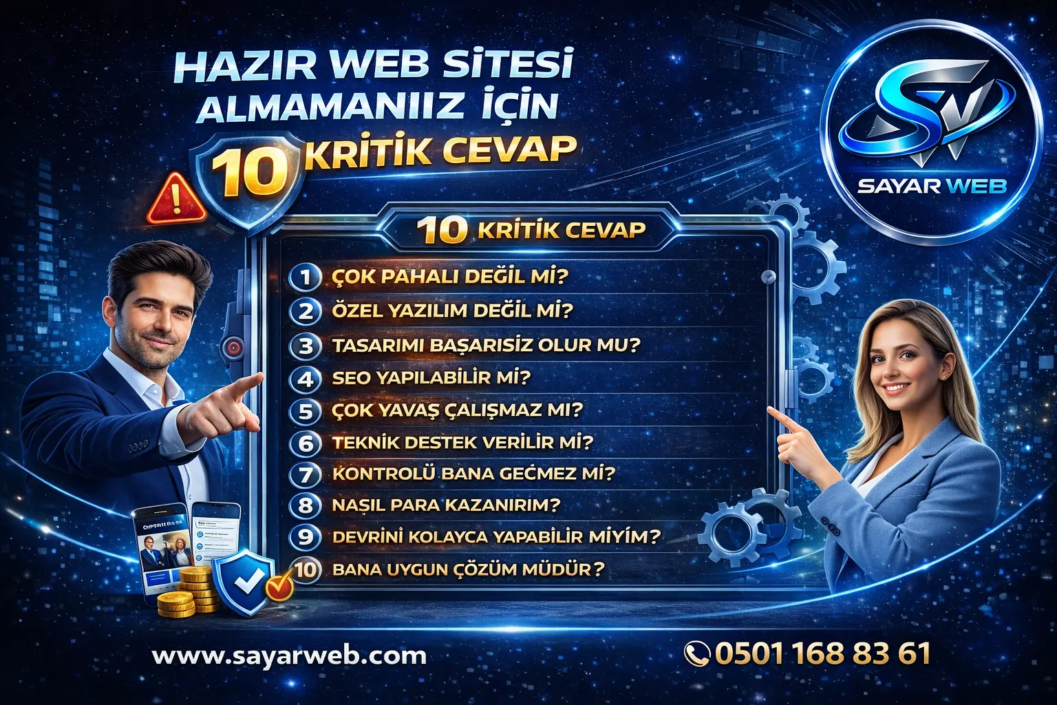 Hazir Web Sitesi Almamaniz için 10 Kritik Cevap