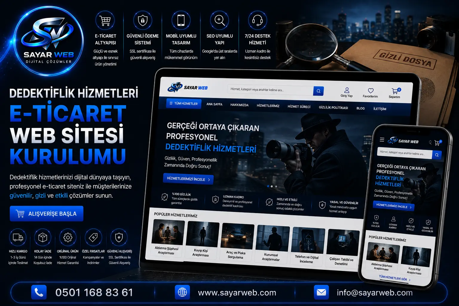 Dedektiflik Hizmetleri Web Sitesi Kurulumu