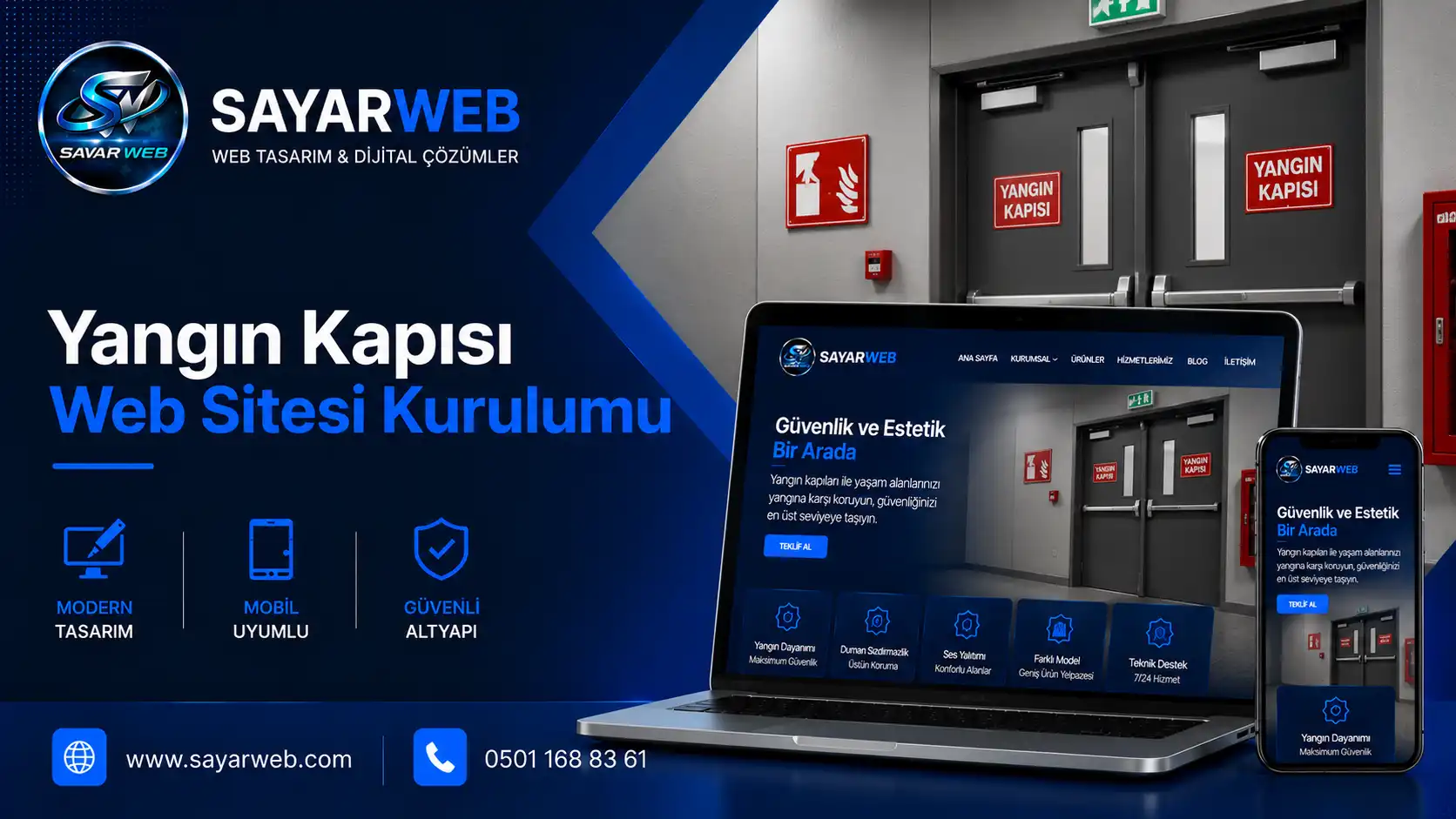 Yangın Kapısı Web Sitesi Kurulumu