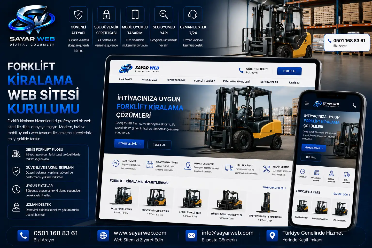 Forklift Kiralama Web Sitesi Kurulumu