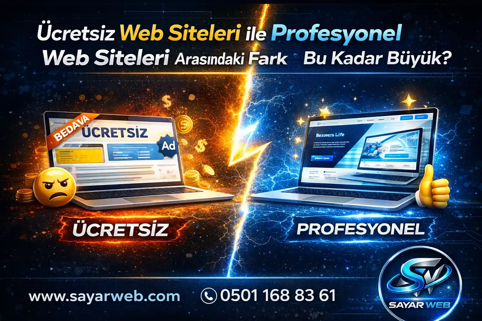 Ücretsiz Web Siteleri ile Profesyonel Web Siteleri Arasındaki Fark Neden Bu Kadar Büyük