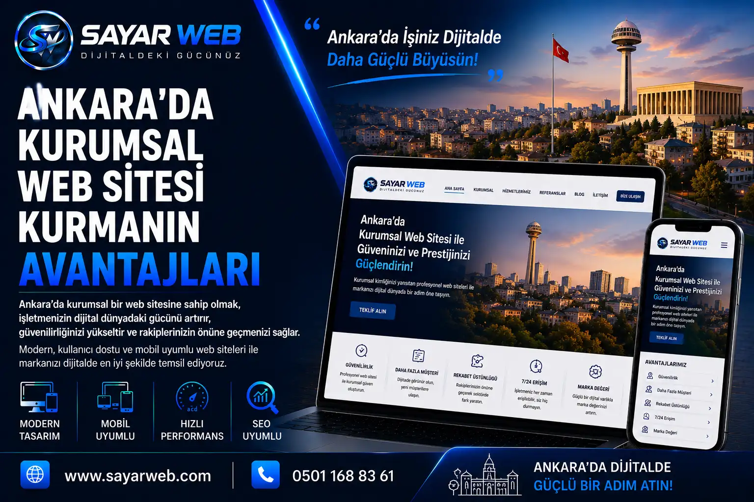 Ankara'da Kurumsal Web Sitesi Kurmanın Avantajları