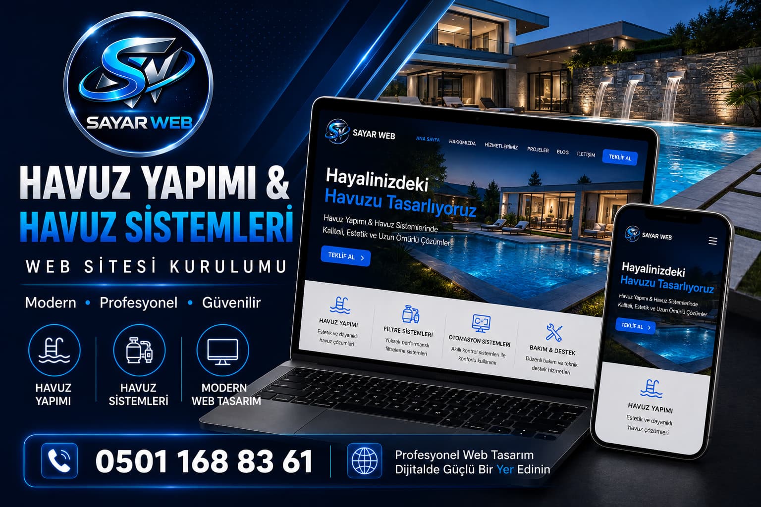 Havuz Yapımı  Havuz Sistemleri Web Sitesi Kurulumu