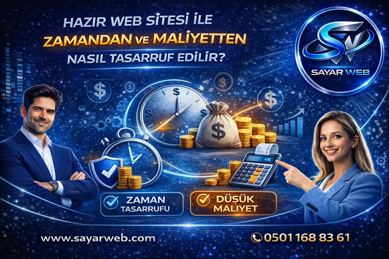 Hazır Web Sitesi ile Zamandan ve Maliyetten Nasıl Tasarruf Edilir