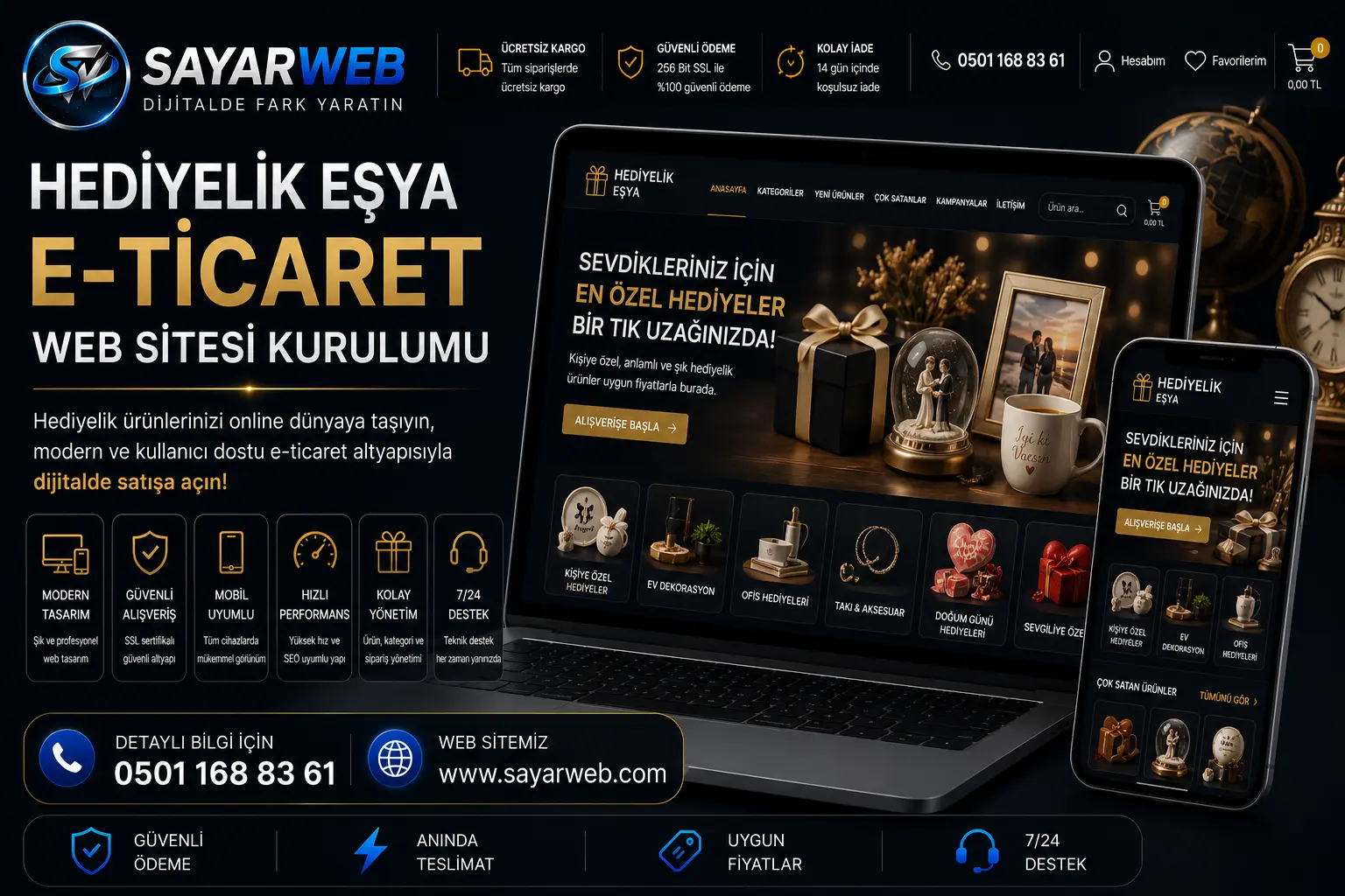 Hediyelik Eşya E-Ticaret Web Sitesi Kurulumu