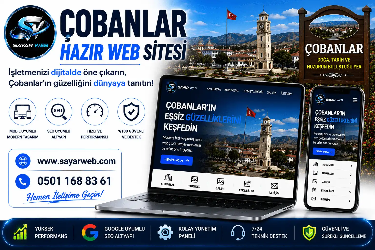 Çobanlar Hazır Web Sitesi