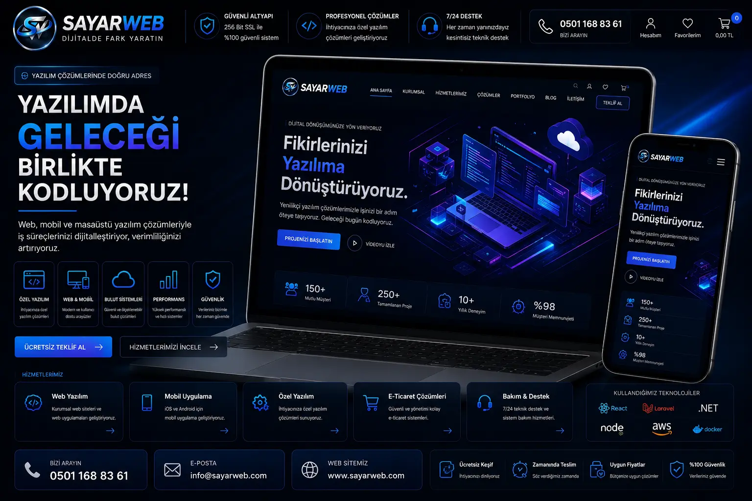 Yazılım Şirketi Web Sitesi Kurulumu