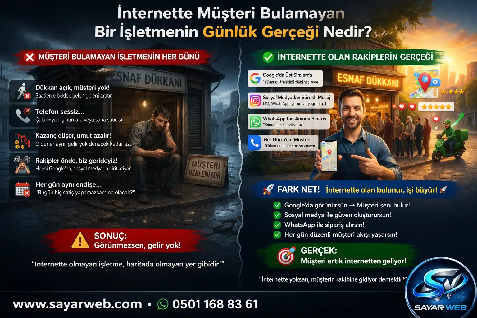 İnternette Müşteri Bulamayan Bir İşletmenin Günlük Gerçeği Nedir