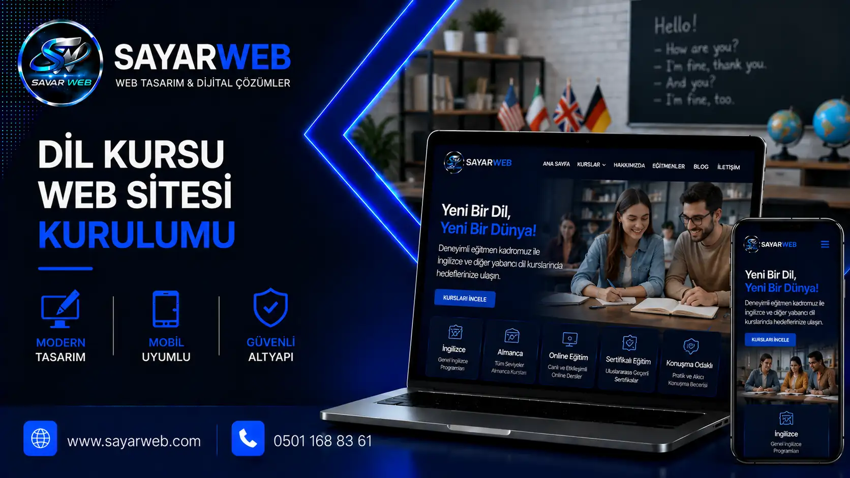 Dil Kursu Web Sitesi Kurulumu