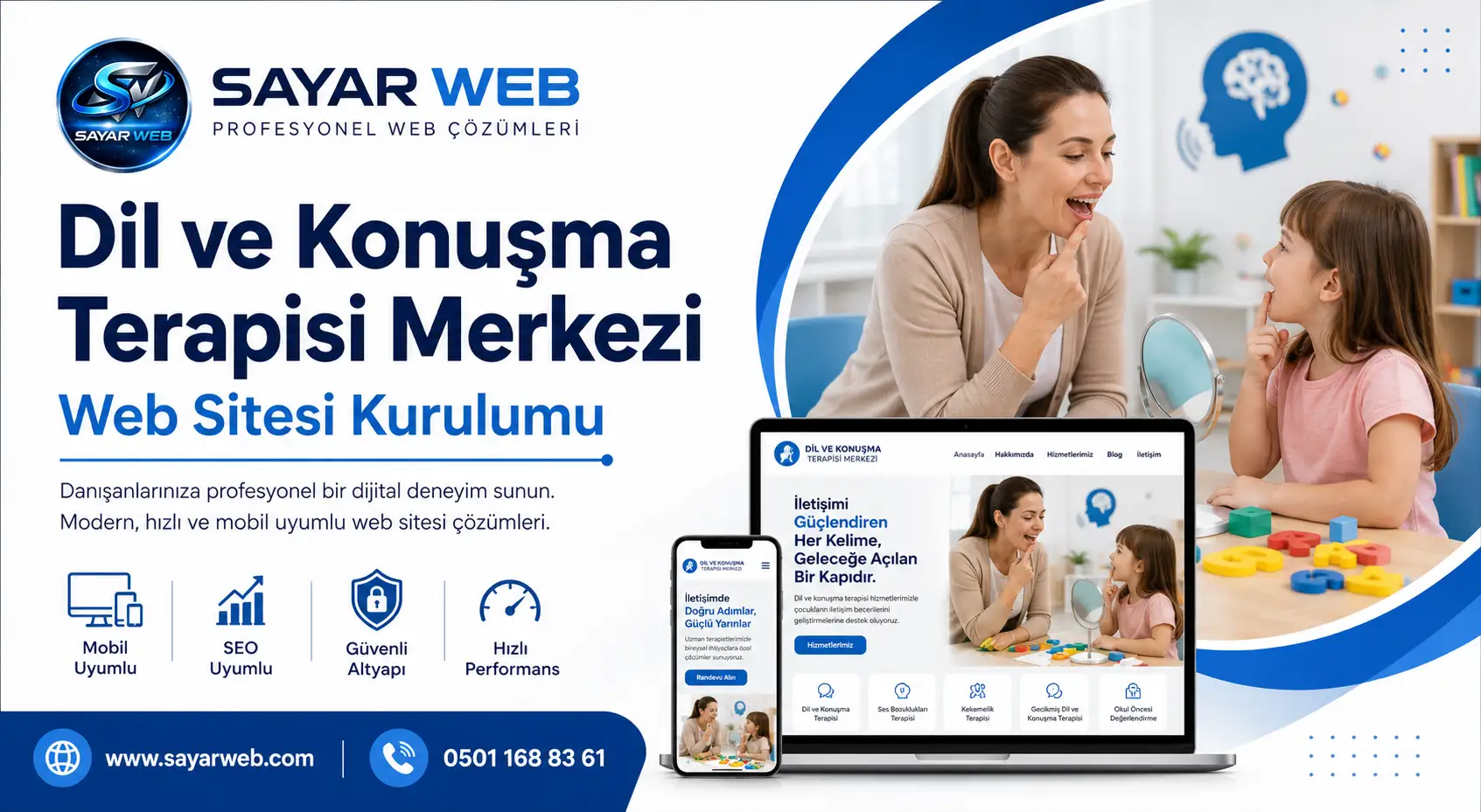 Dil ve Konuşma Terapisi Merkezi Web Sitesi Kurulumu