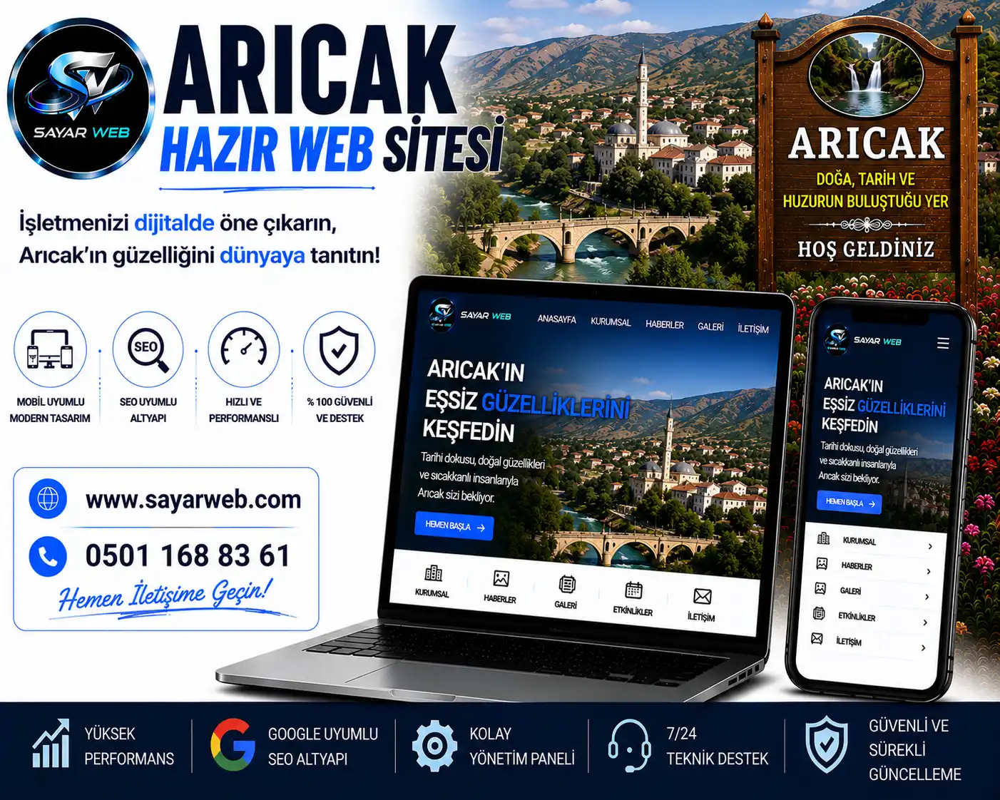 Arıcak Hazır Web Sitesi