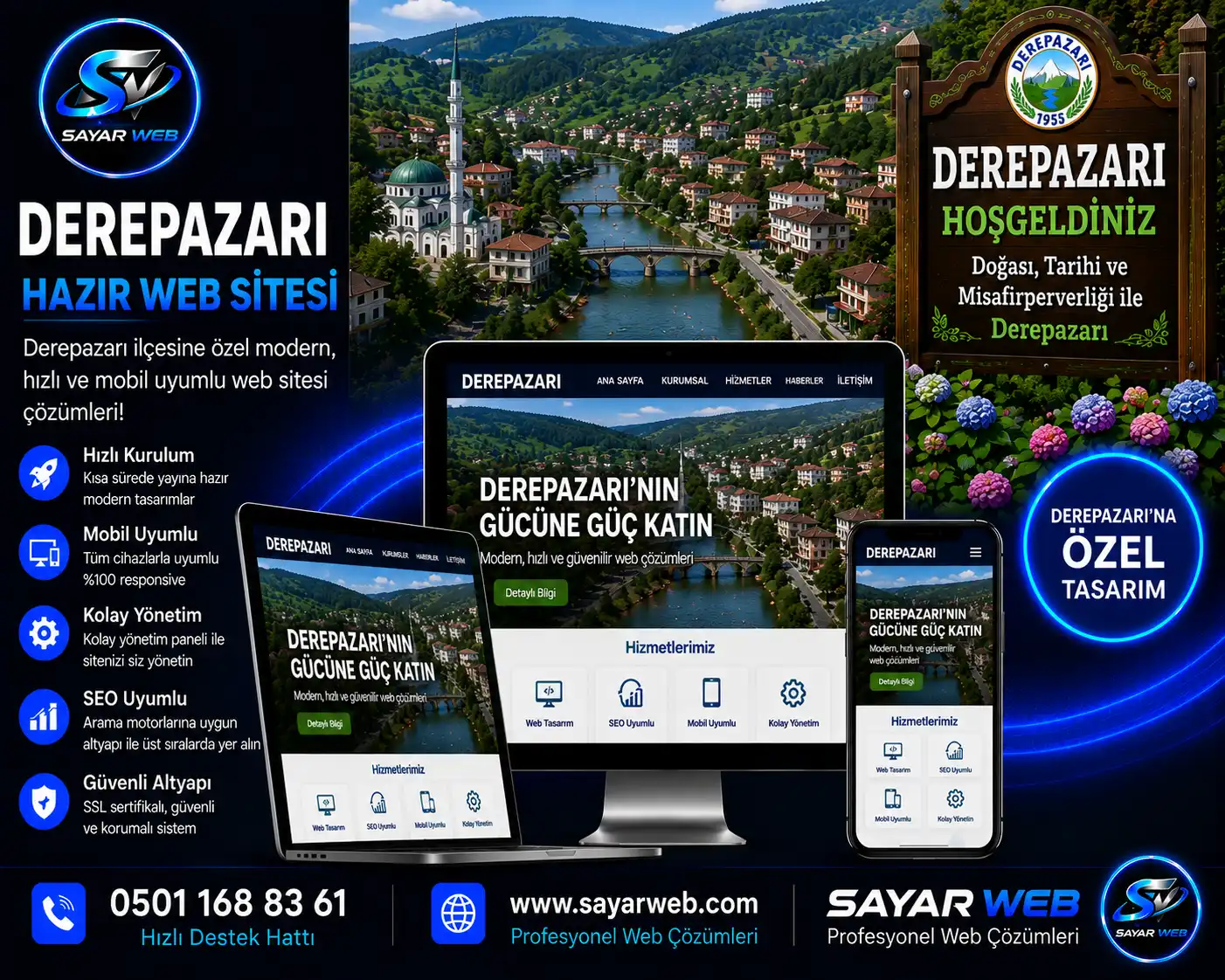 Derepazarı Hazır Web Sitesi