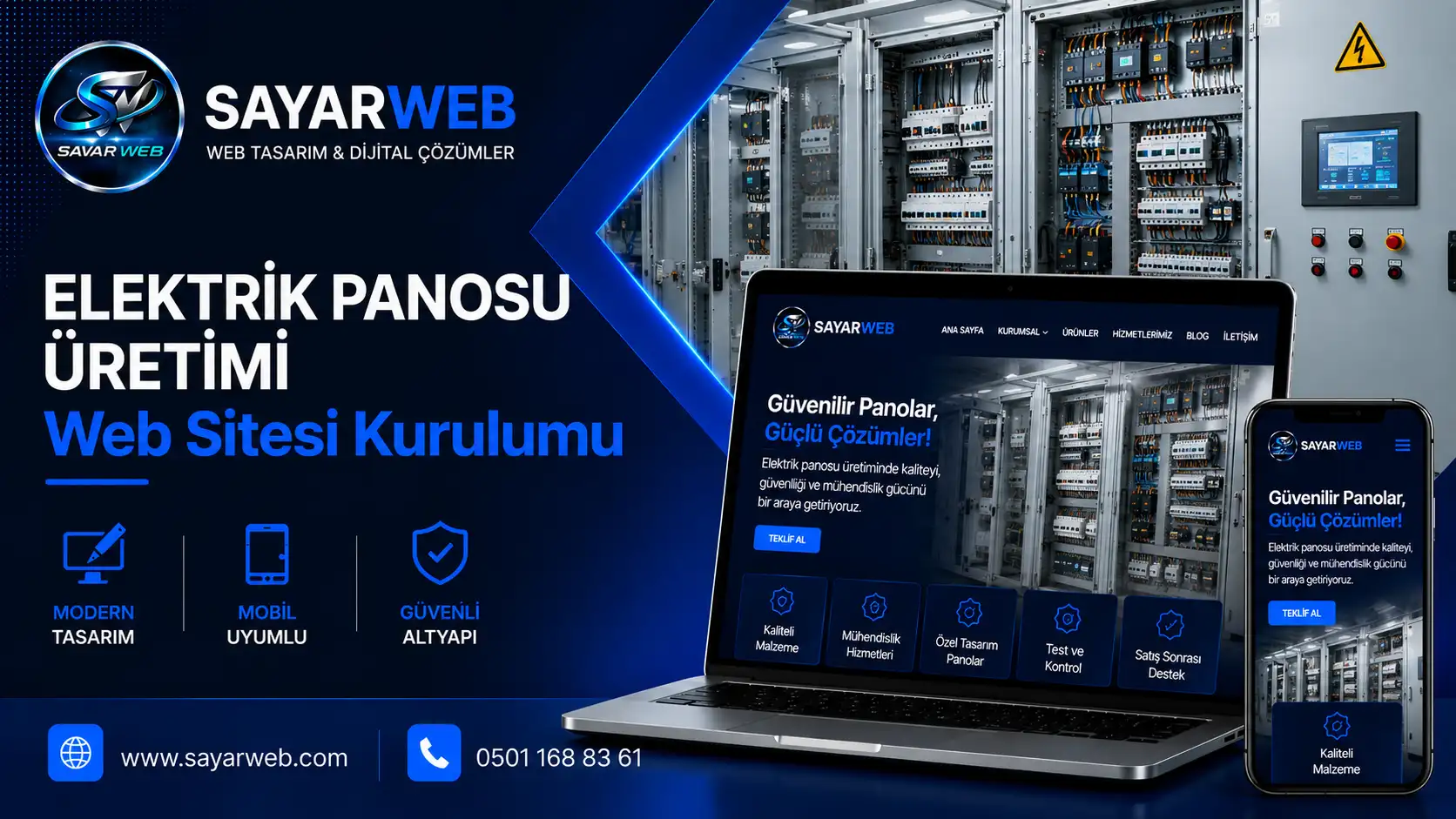 Elektrik Panosu Üretimi Web Sitesi Kurulumu