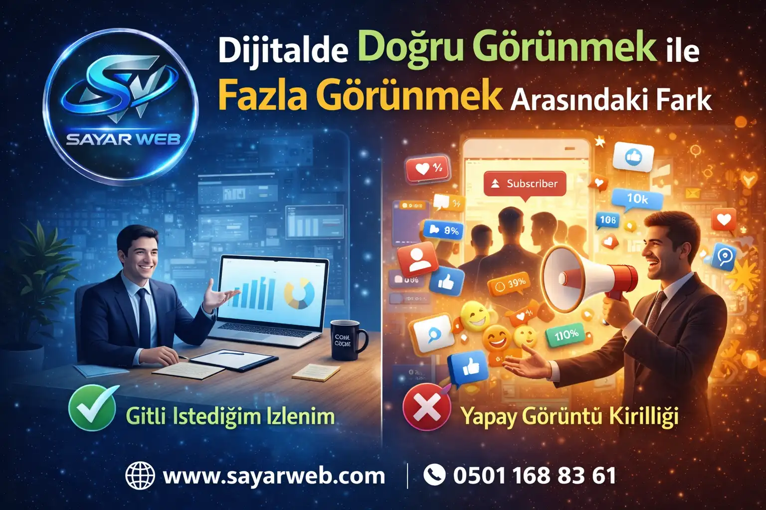 Dijitalde Doğru Görünmek ile Fazla Görünmek Arasındaki Fark