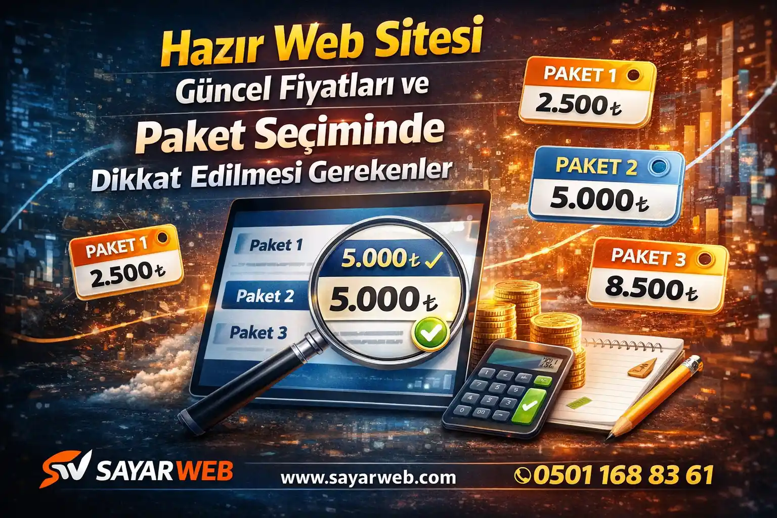 Hazır Web Sitesi Güncel Fiyatları ve Paket Seçiminde Dikkat Edilmesi