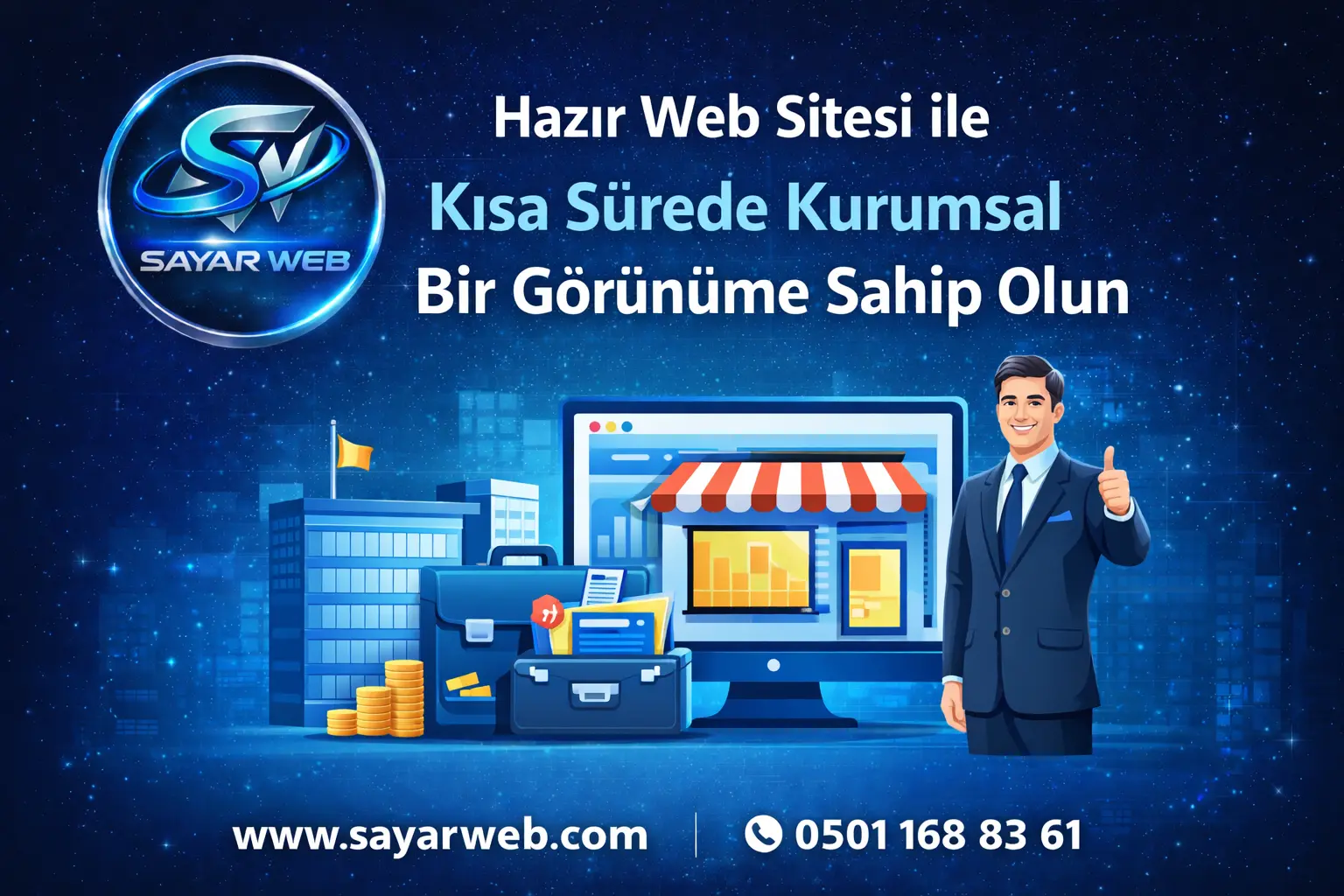 Hazır Web Sitesi ile Kısa Sürede Kurumsal Bir Görünüme Sahip Olun