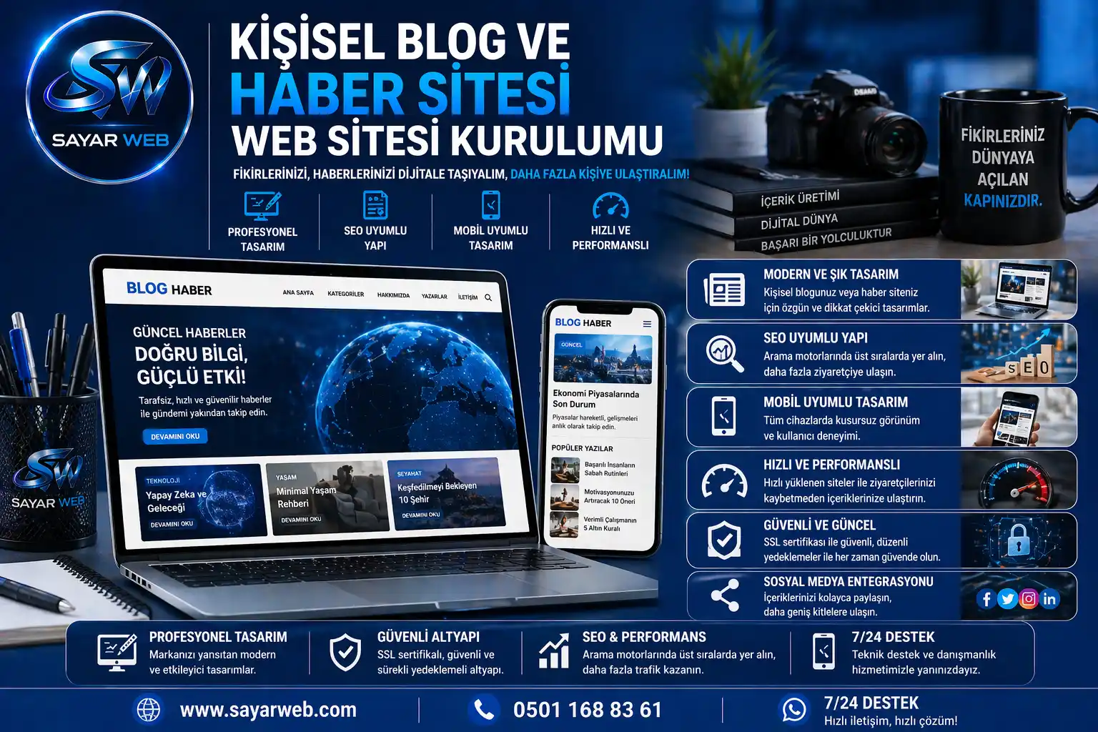 Kişisel Blog ve Haber Sitesi Kurulumu