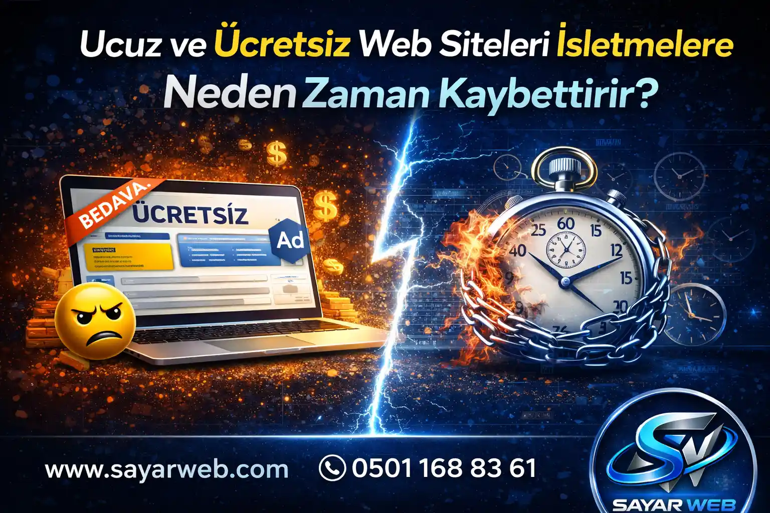 Ucuz ve Ücretsiz Web Siteleri İşletmelere Neden Zaman Kaybettirir
