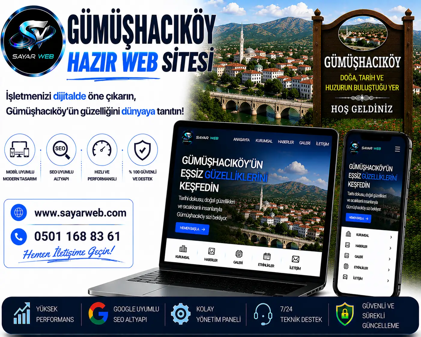 Gümüşhacıköy Hazır Web Sitesi