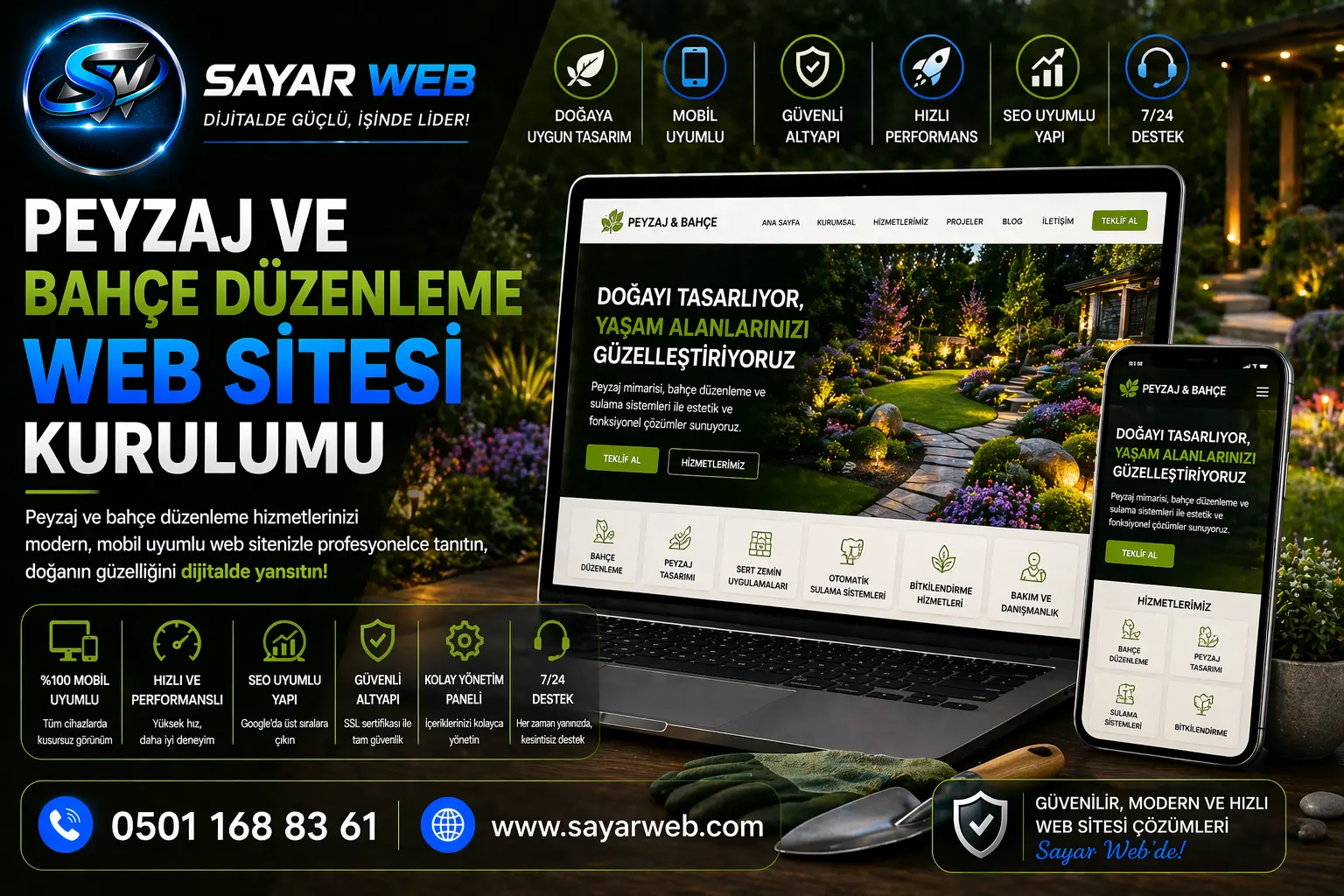 Peyzaj ve Bahçe Düzenleme Web Sitesi Kurulumu