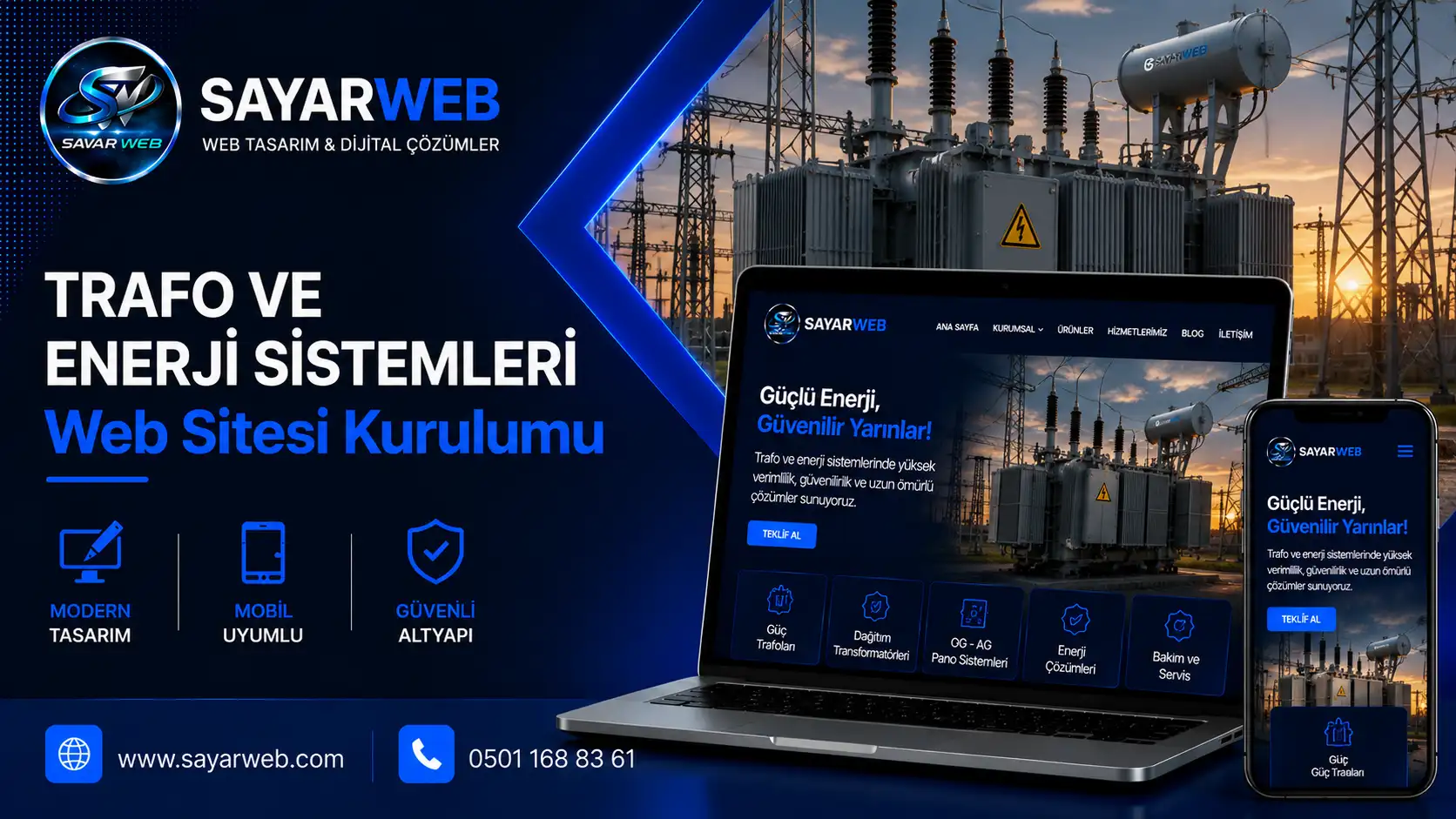 Trafo ve Enerji Sistemleri Web Sitesi Kurulumu