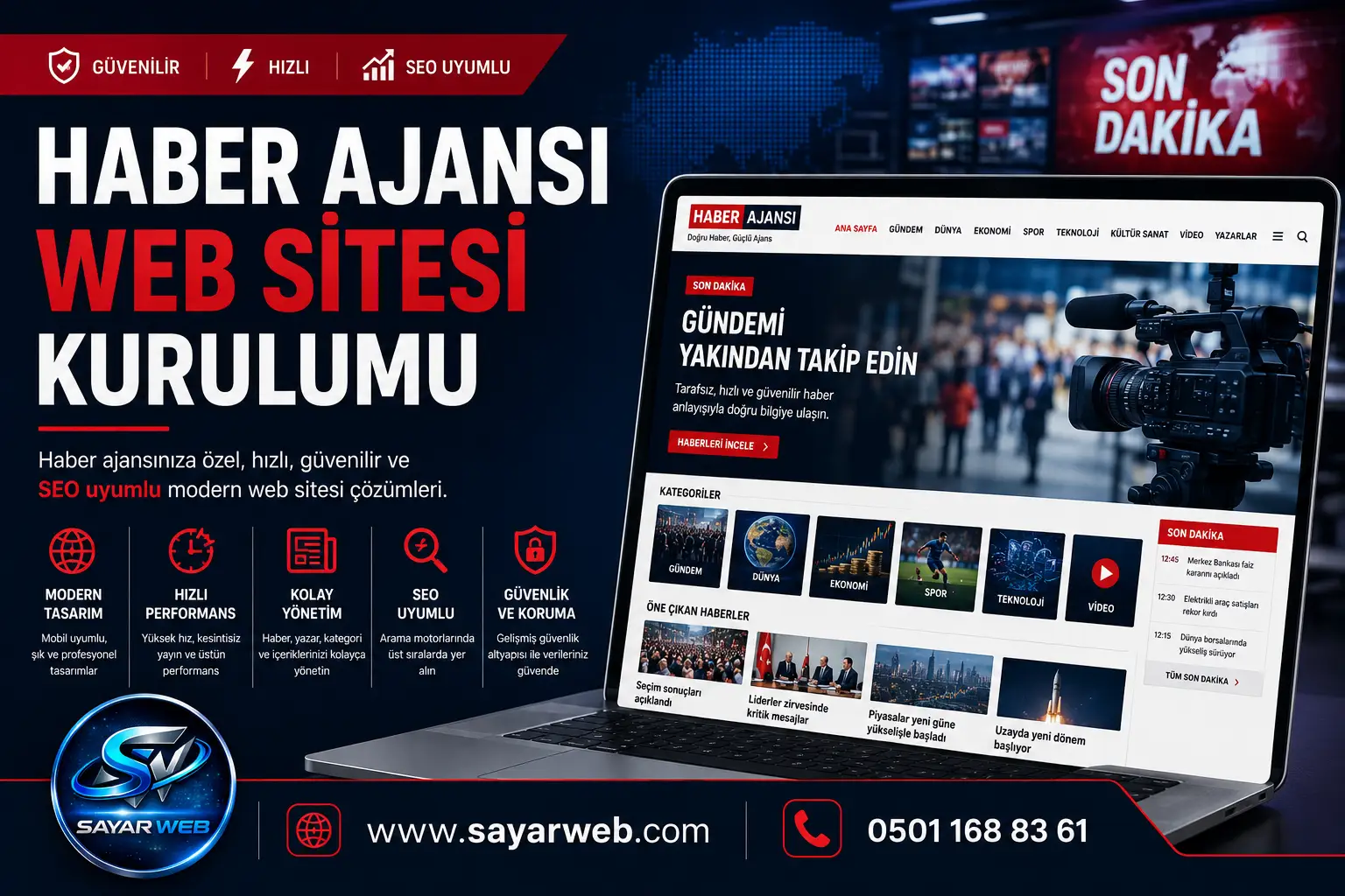 Haber Ajansı Web Sitesi Kurulumu