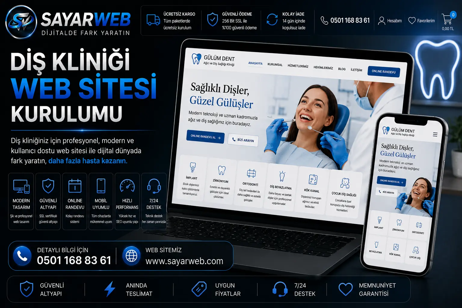 Diş Kliniği Web Sitesi Kurulumu