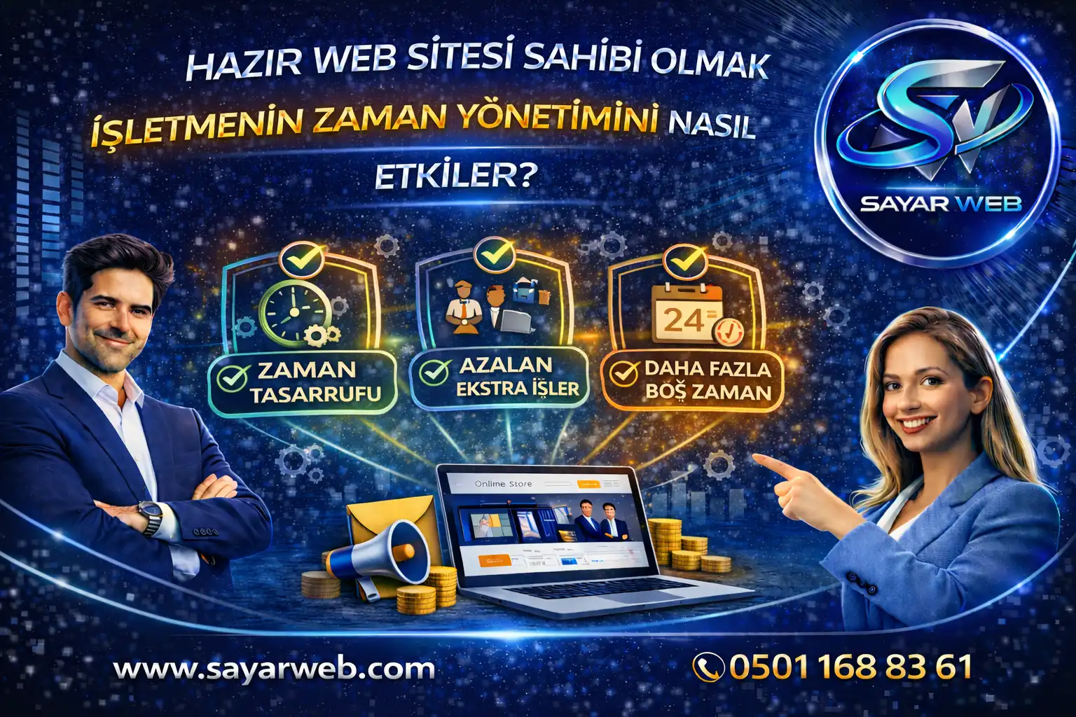 Hazır Web Sitesi Sahibi Olmak İşletmenin Zaman Yönetimini Nasıl Etkiler