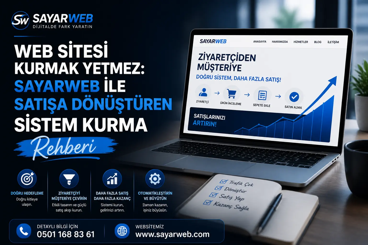 Web Sitesi Kurmak Yetmez Sayarweb ile Satışa Dönüştüren Sistem Kurma Rehberi