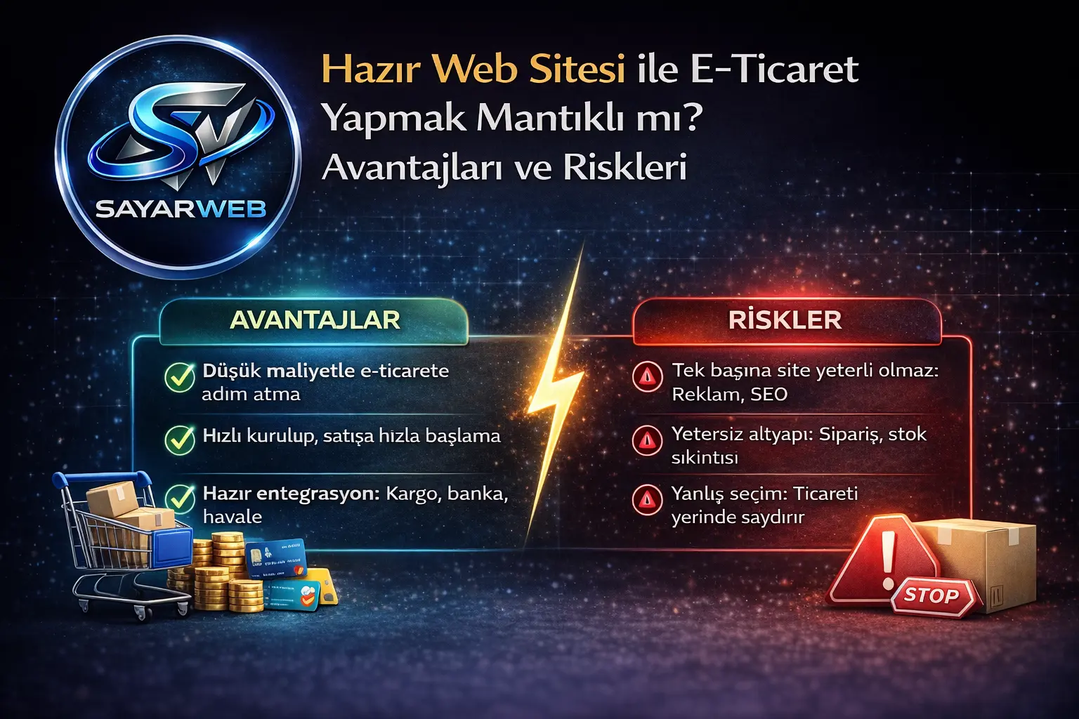 Hazır Web Sitesi ile E-Ticaret Yapmak Mantıklı mı? Avantajları ve Riskleri