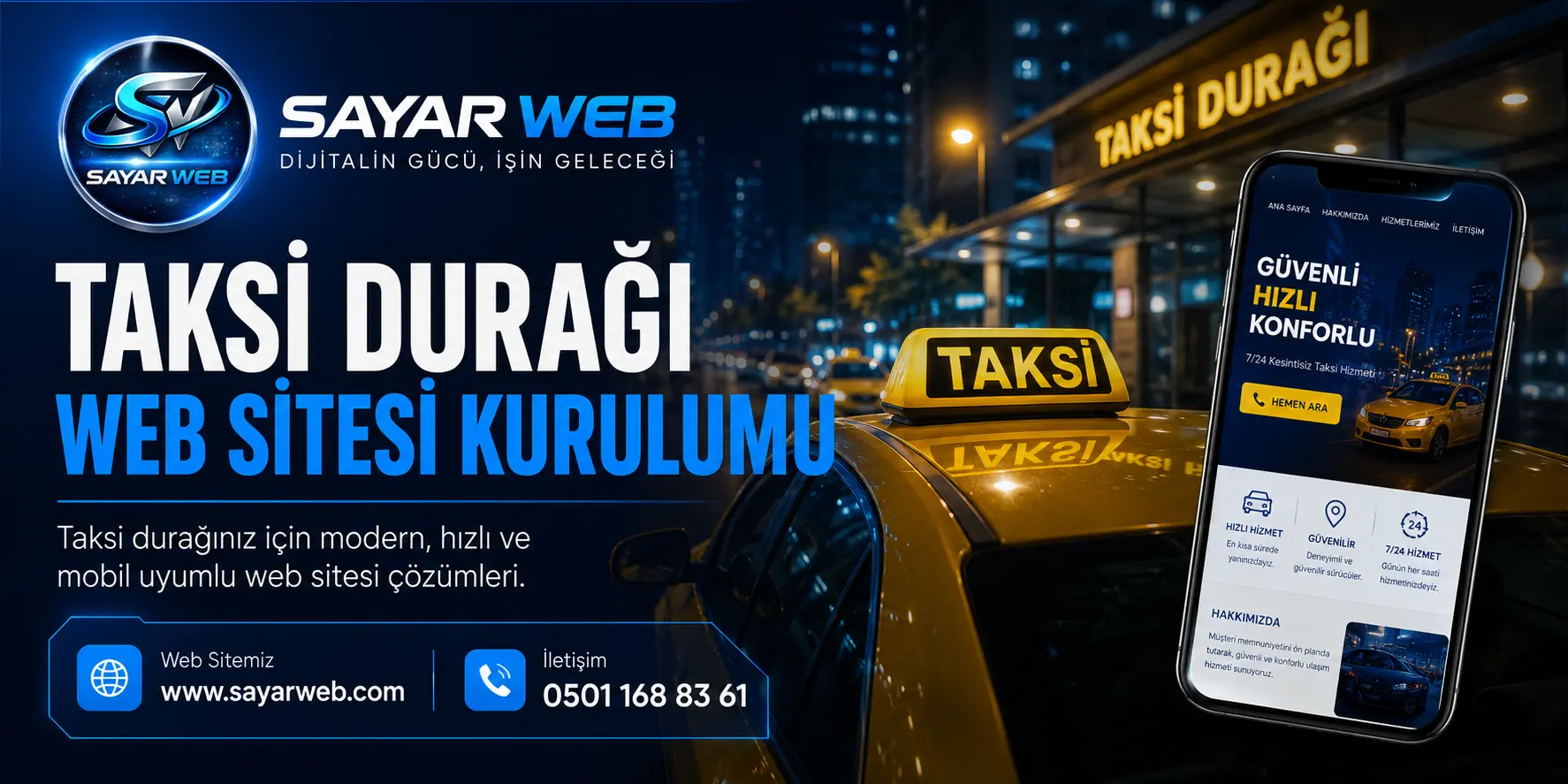 Taksi Durağı Web Sitesi Kurulumu