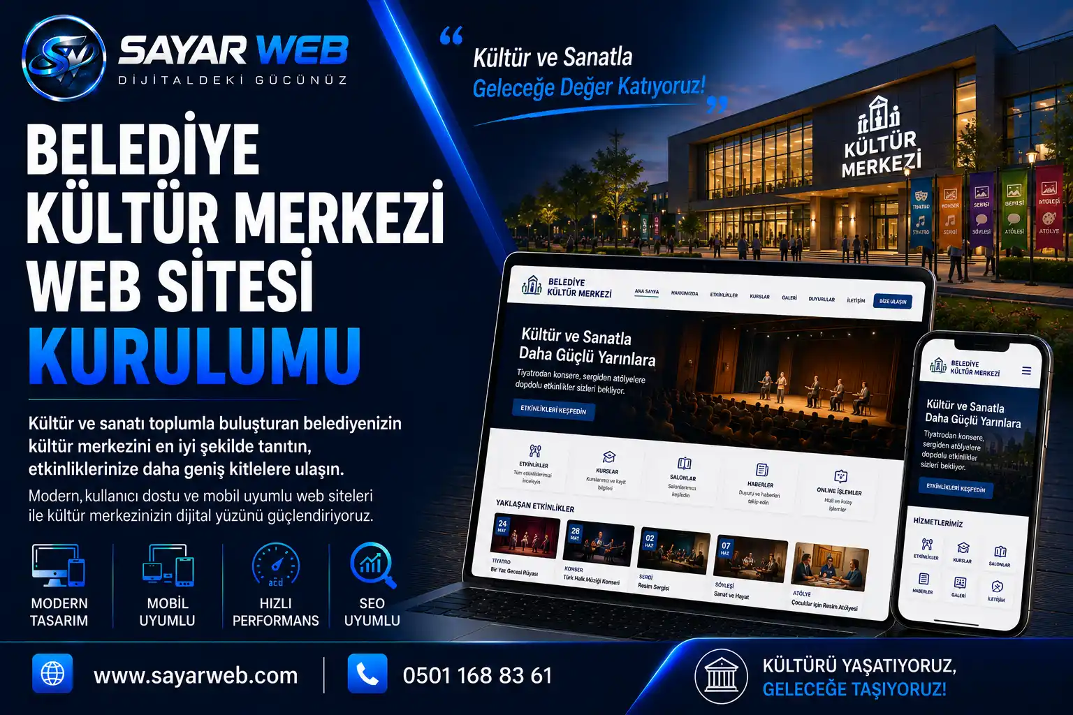 Belediye Kültür Merkezi Web Sitesi Kurulumu