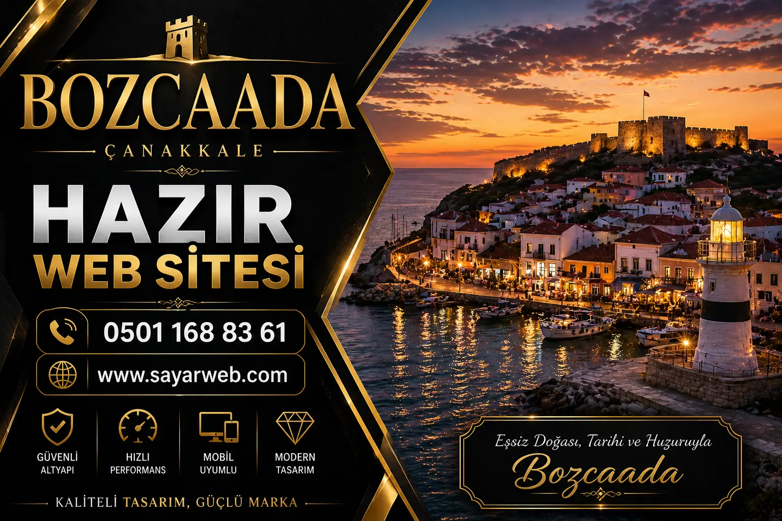 Bozcaada Hazır Web Sitesi