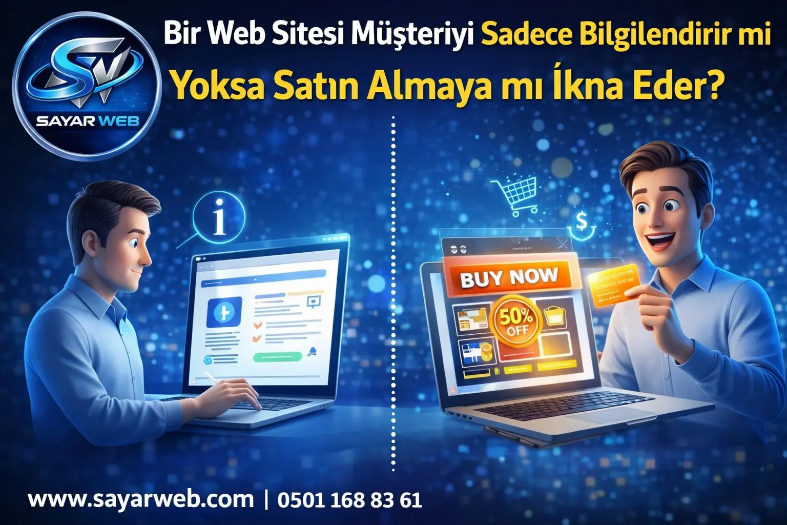 Bir Web Sitesi Müşteriyi Sadece Bilgilendirir mi Yoksa Satın Almaya mı İkna Eder