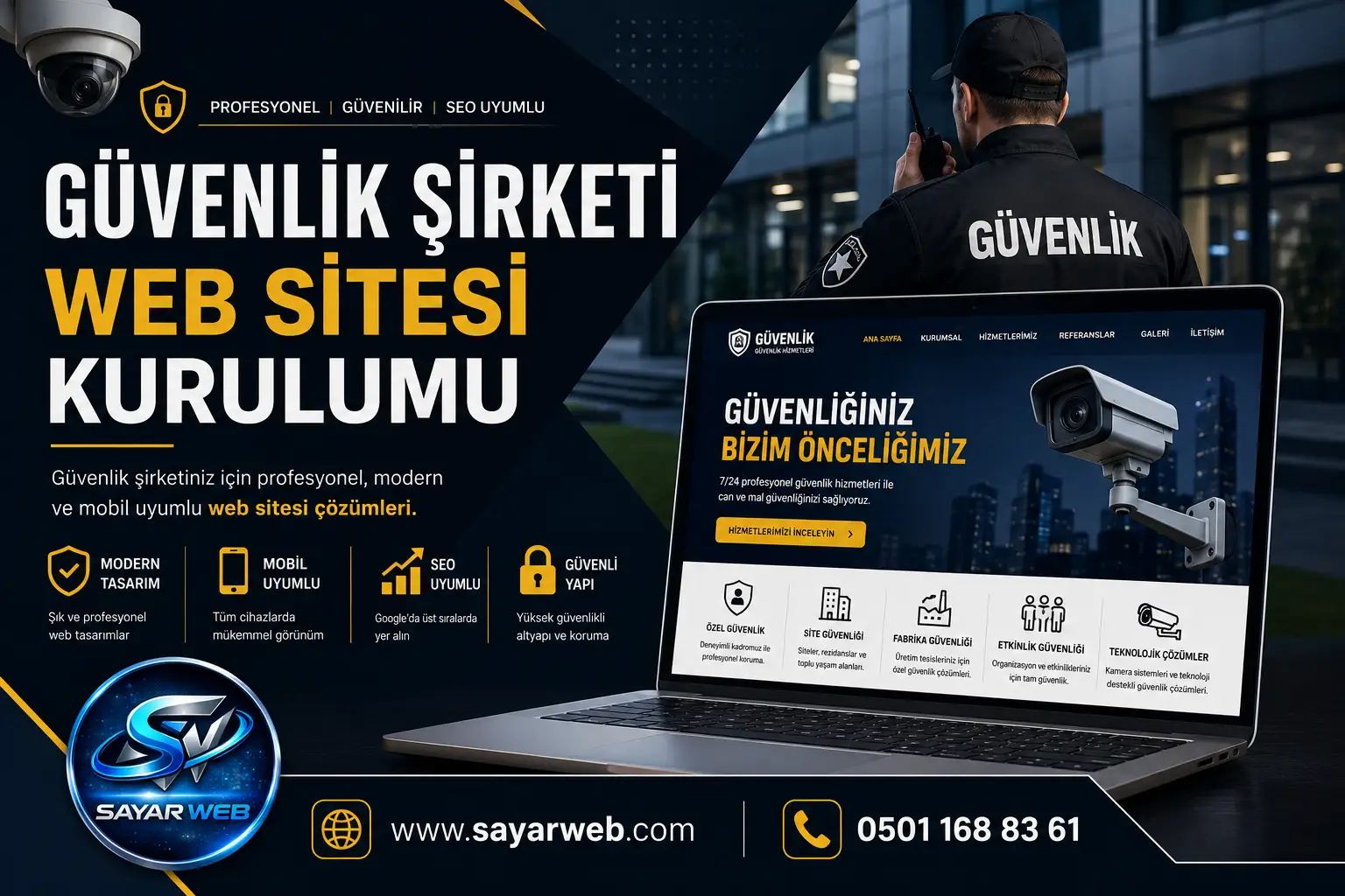 Güvenlik Şirketi Web Sitesi Kurulumu