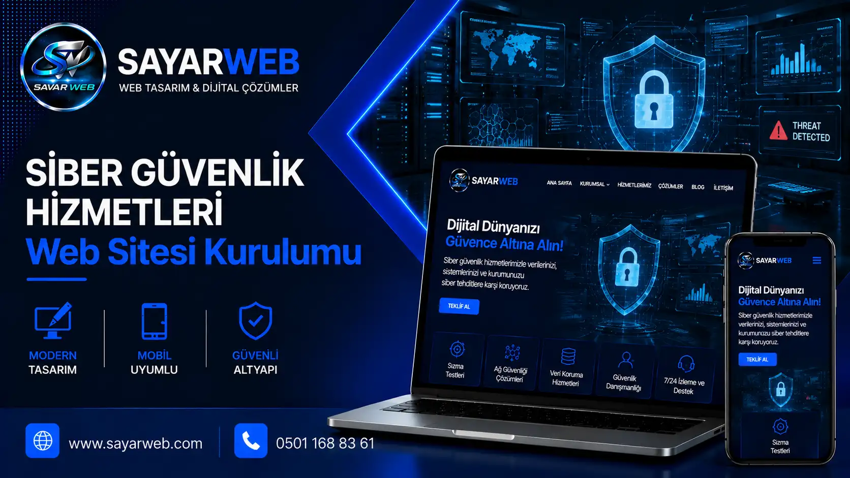 Siber Güvenlik Hizmetleri Web Sitesi Kurulumu