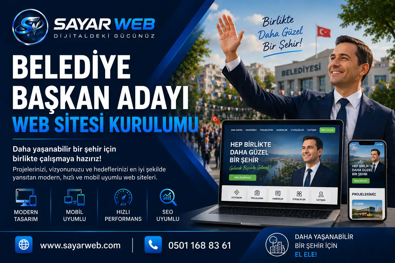 Belediye Başkan Adayı Web Sitesi Kurulumu