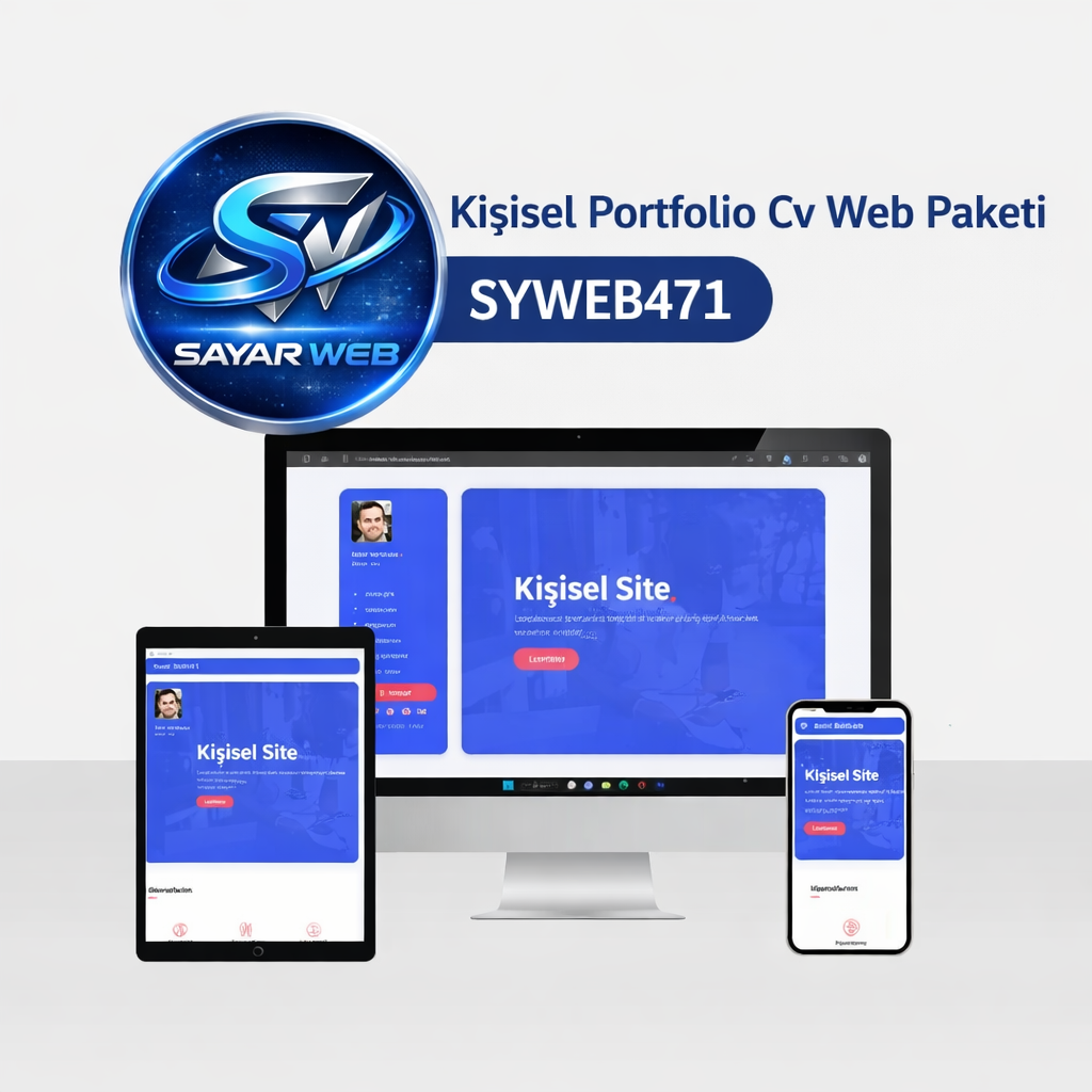 Kişisel Portfolio Cv Web Paketi SYWEB471