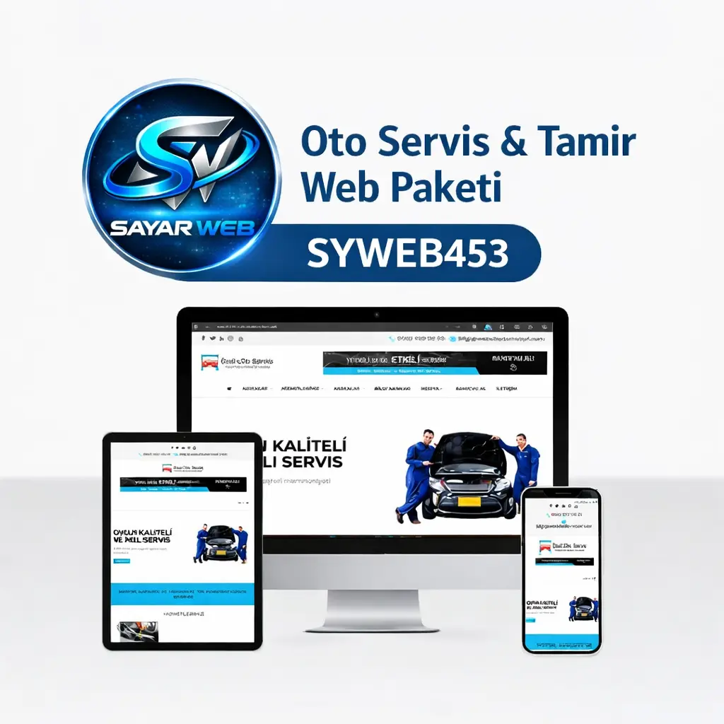 Oto Servis & Tamir Web Paketi SYWEB453