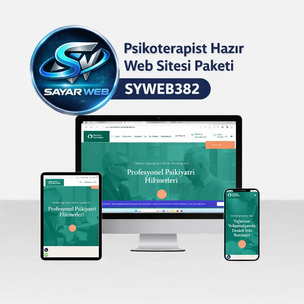 Psikoterapist Hazır Web Sitesi Paketi SYWEB382