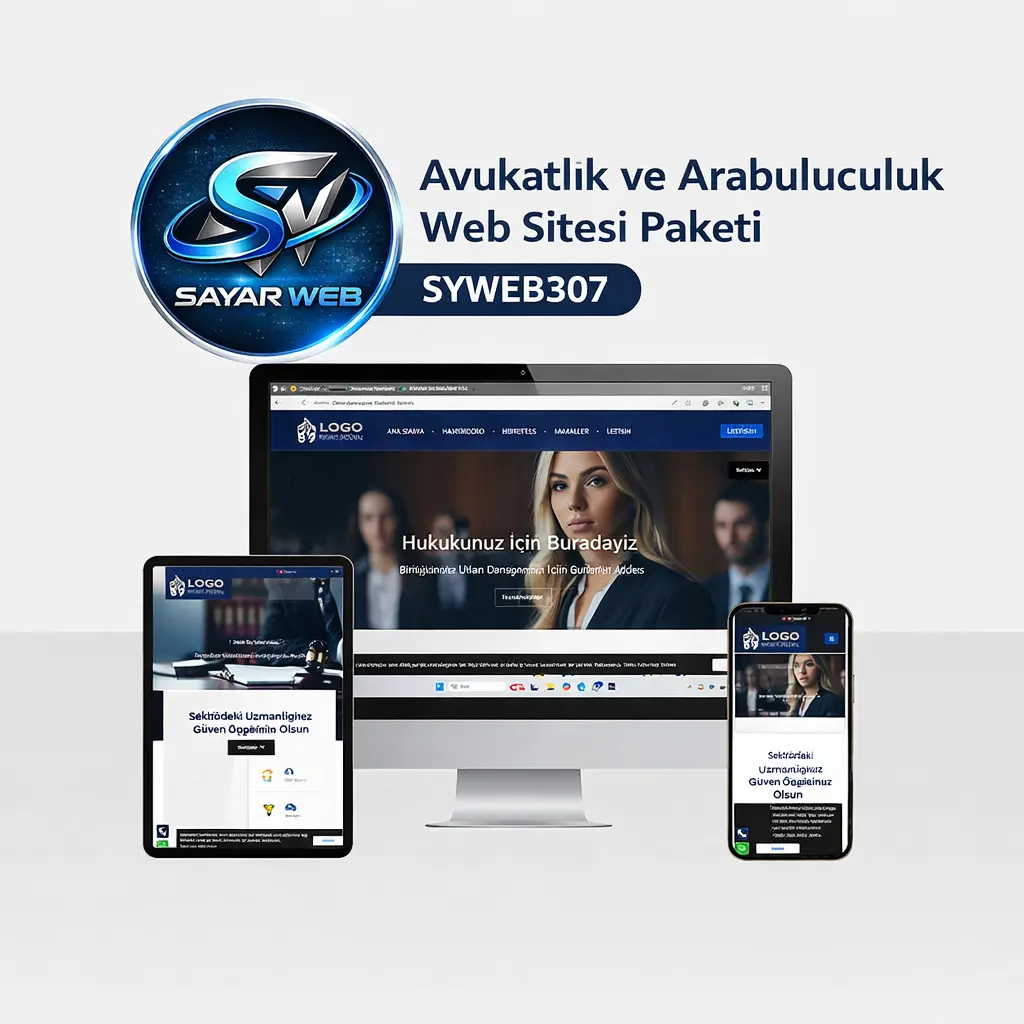 Avukatlık ve Arabuluculuk Web Sitesi Paketi SYWEB307