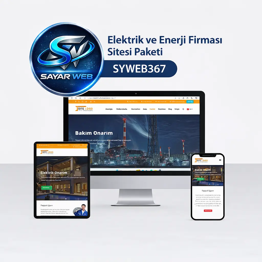 Elektrik ve Enerji Firması Sitesi Paketi SYWEB367