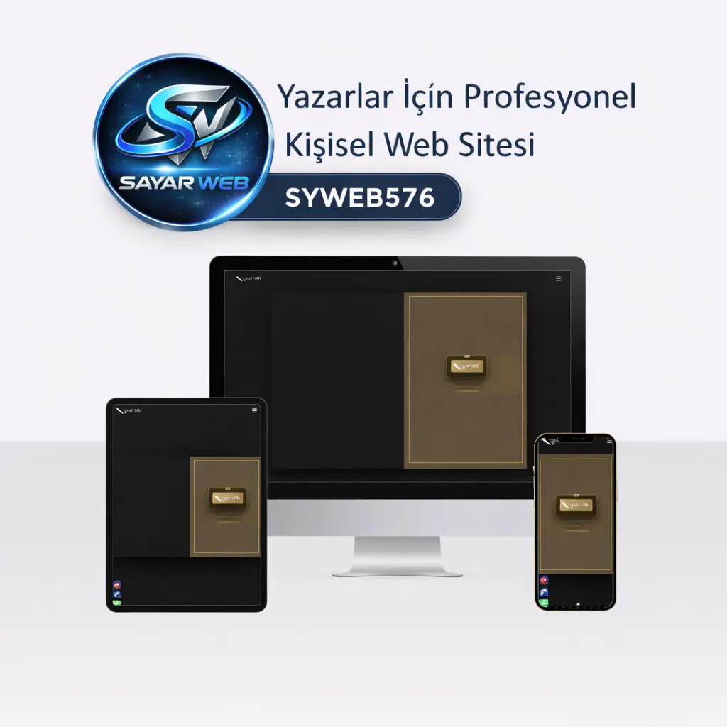 Yazarlar İçin Profesyonel Kişisel Web Sitesi SYWEB576