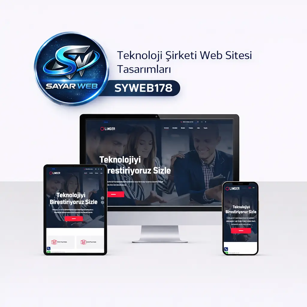 Teknoloji Şirketi Web Sitesi Tasarımları SYWEB178