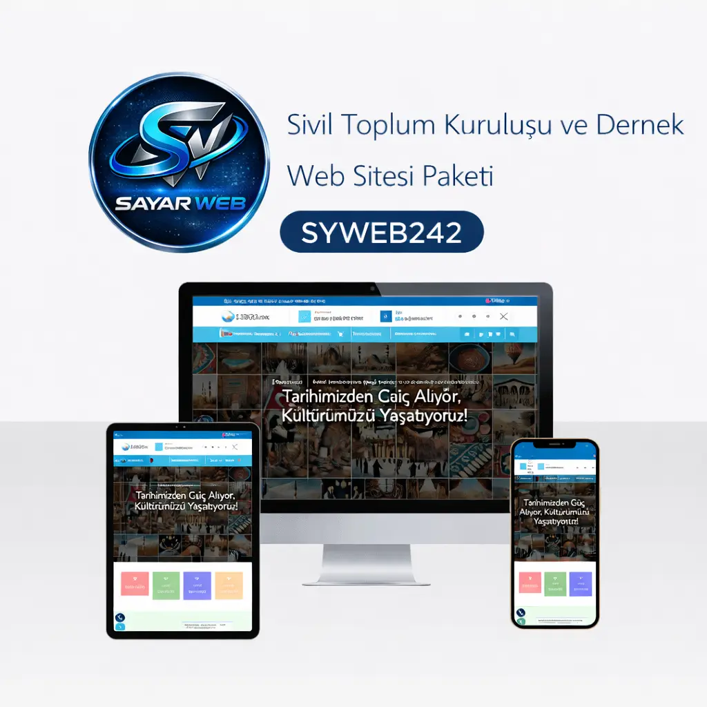 Sivil Toplum Kuruluşu ve Dernek Web Sitesi SYWEB242
