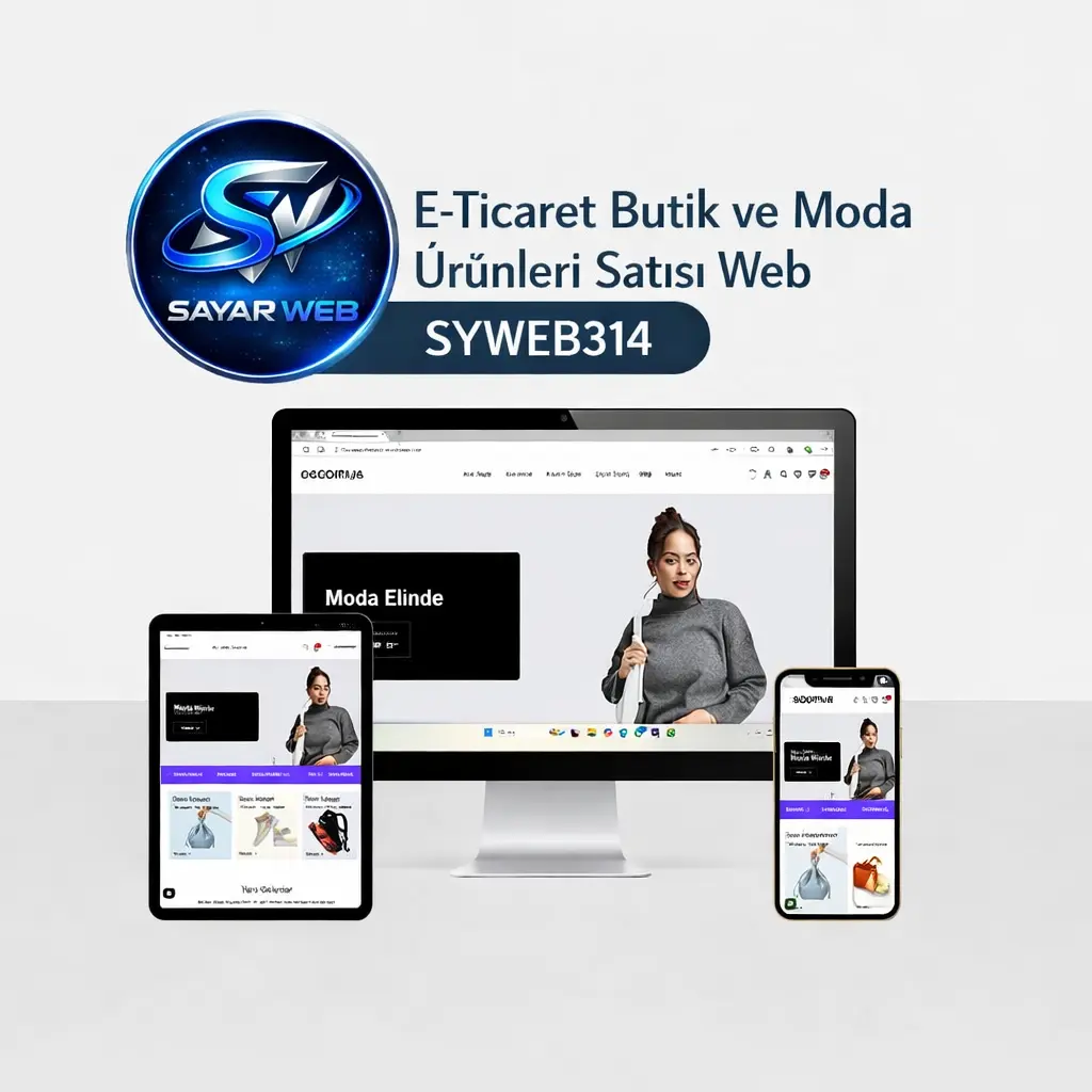 E-Ticaret Butik ve Moda Ürünleri Satışı Web SYWEB314