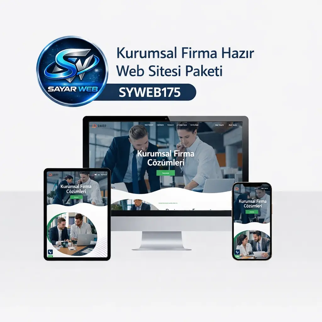 Kurumsal Firma Hazır Web Sitesi Paketi SYWEB175