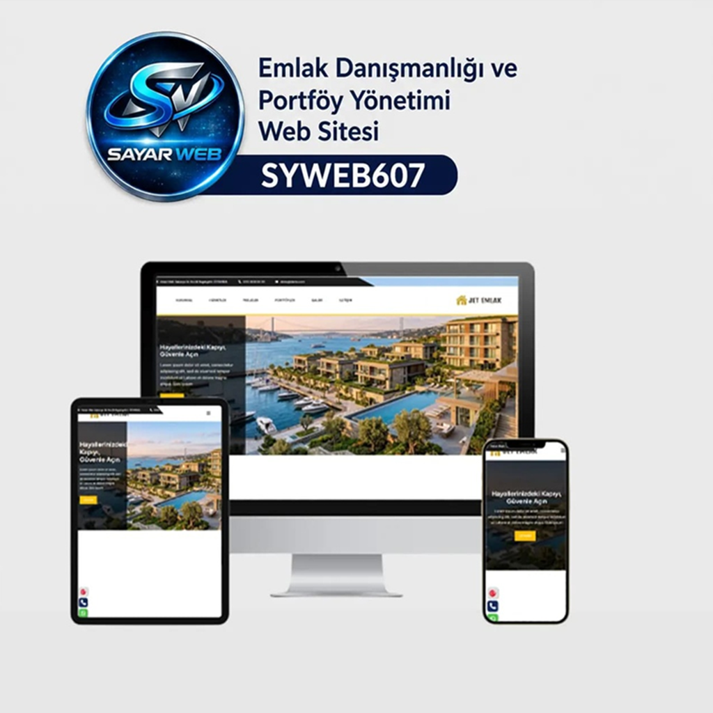 Profesyonel Emlak Danışmanlığı Hazır Web Sitesi SYWEB607